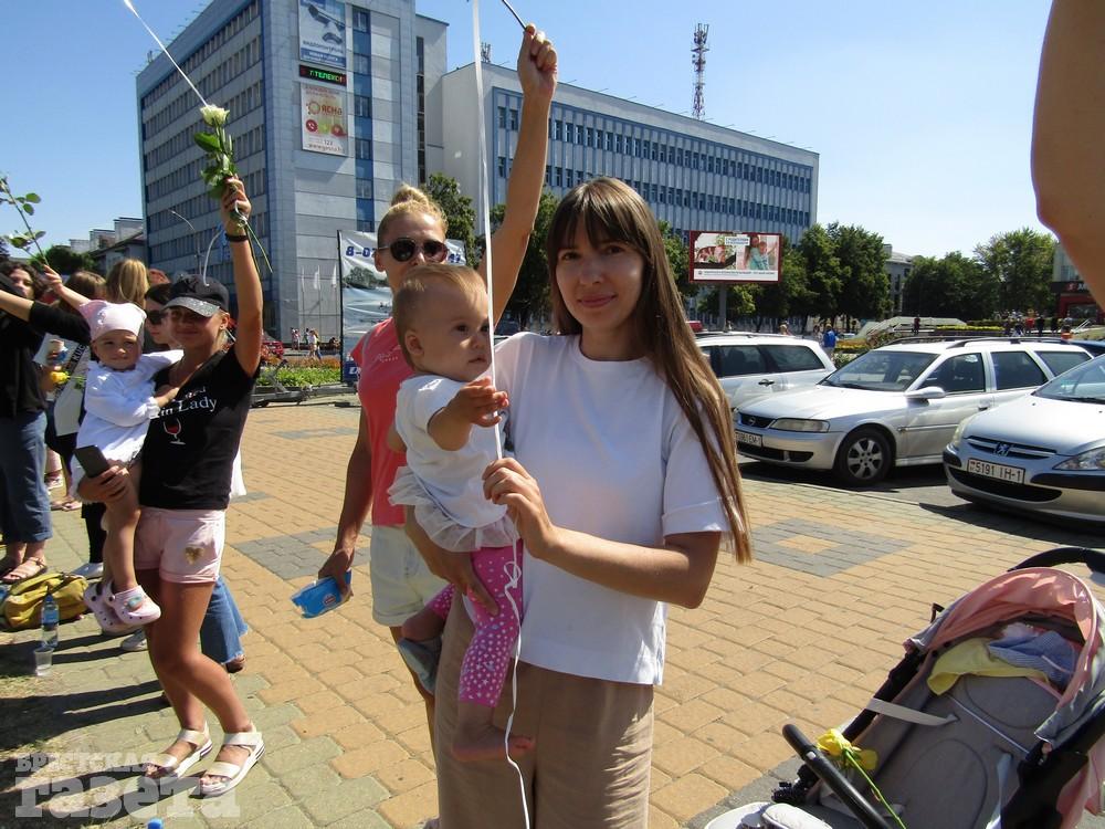 Цепь солидарности в Бресте 13 августа 2020 года