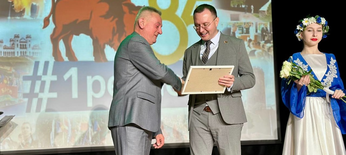 Сергей Лободинский во время награждения в декабре 2024 года. Фото: Брестский горисполком