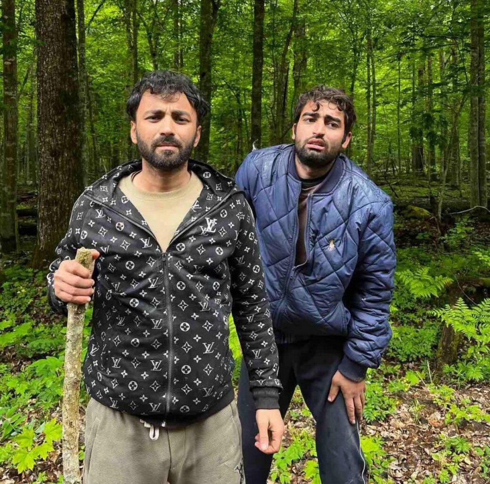 Афганцы, которые застряли на границе Беларуси с Польшей. Фото: Wesal TV