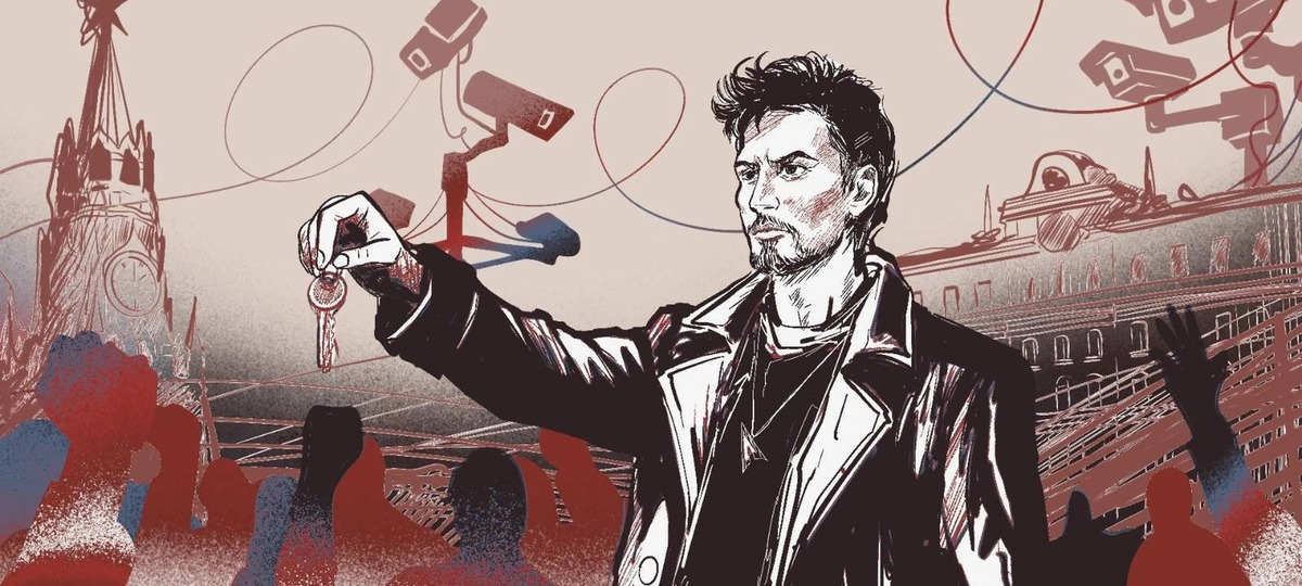 Павел Дуров и ключи от «Телеграма». Иллюстрация: Елизавета Добровинская / «Важные истории»