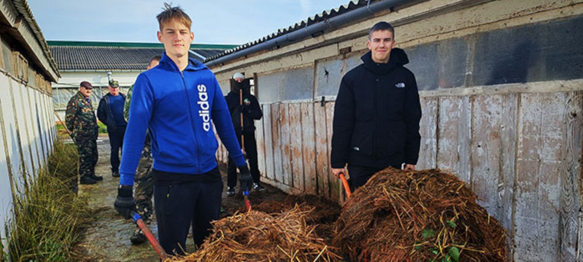 В Глубокском районе учащихся колледжа отправили драить фермы