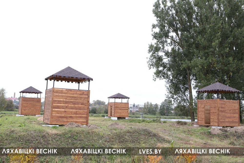 Мини-копия Ляховичской крепости. Фото: «Ляхавіцкі веснік»