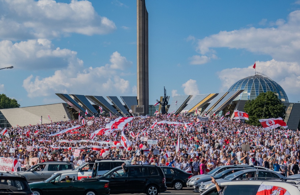 Марш беларусов в августе 2020 года в Минске. Фото: Wikimedia