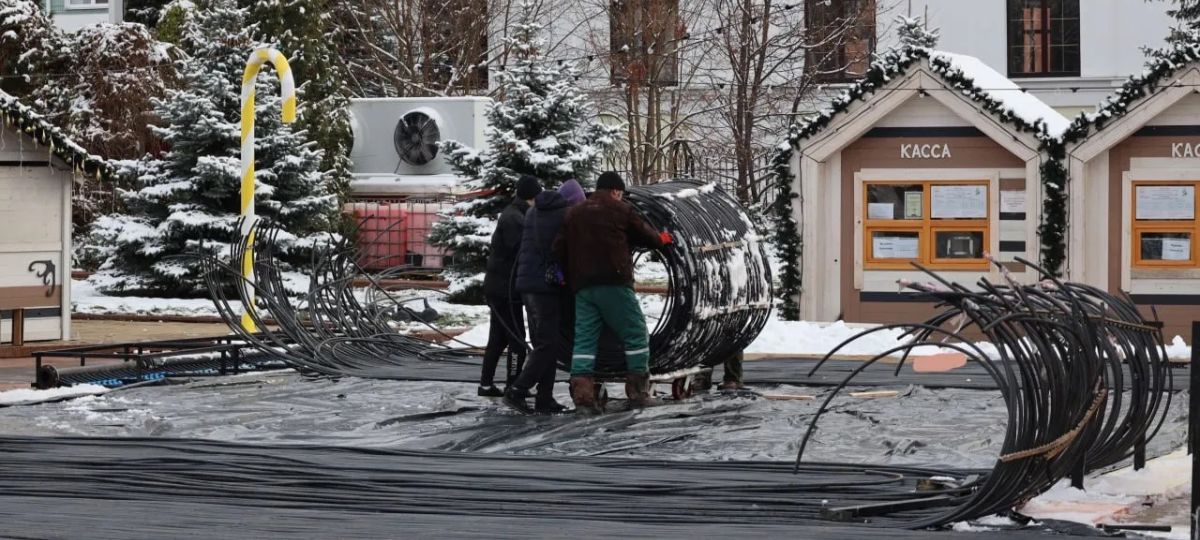 Укладка труб, Брест