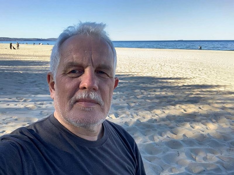 Віктар Марчук. Балтыка, красавік 2025 года. Фота: з асабістага архіва